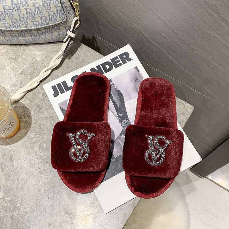 VS Faux Fur Slippers