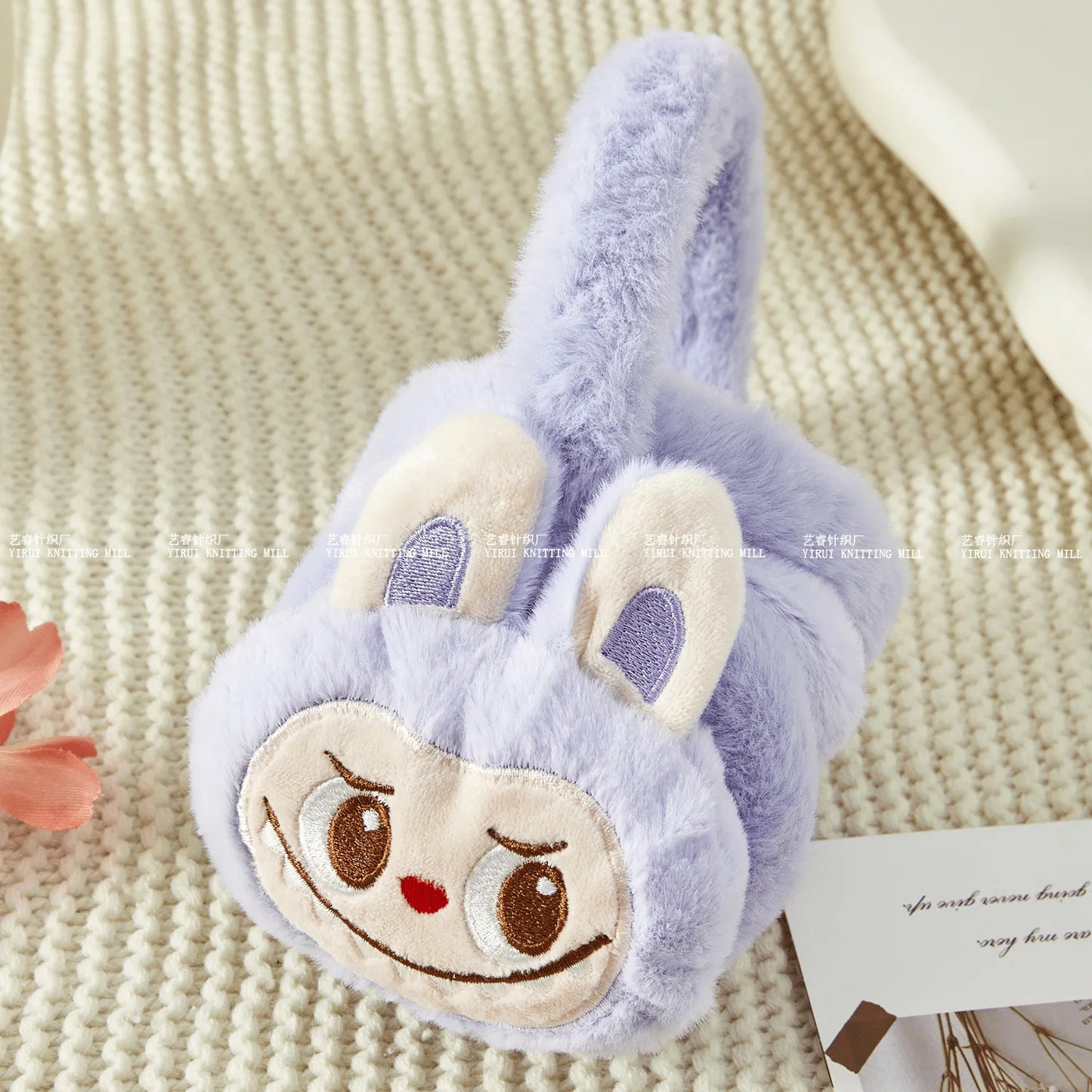 Inspired by Labubu Plush Earmuffs