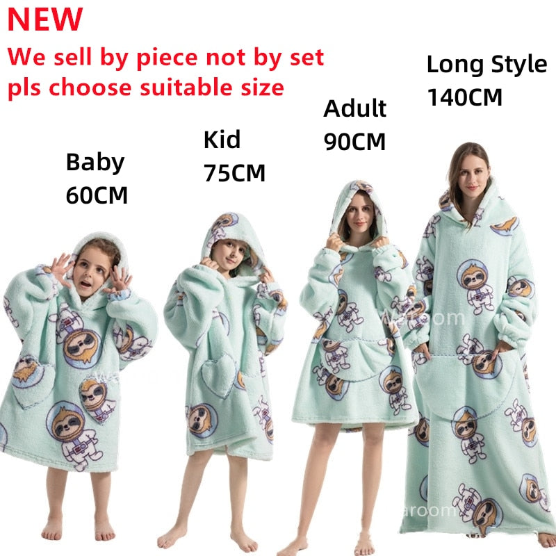 Oversized Blanket Hoodies For Adults and Childern