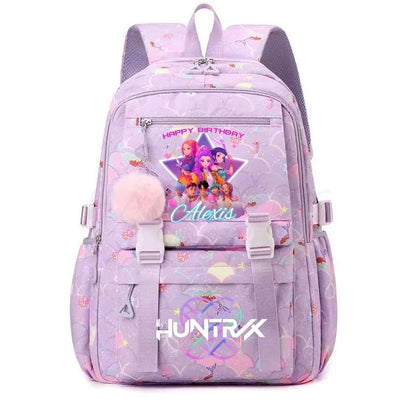Demon Hunters Anime Backpack - Lightweight Canvas School Bag