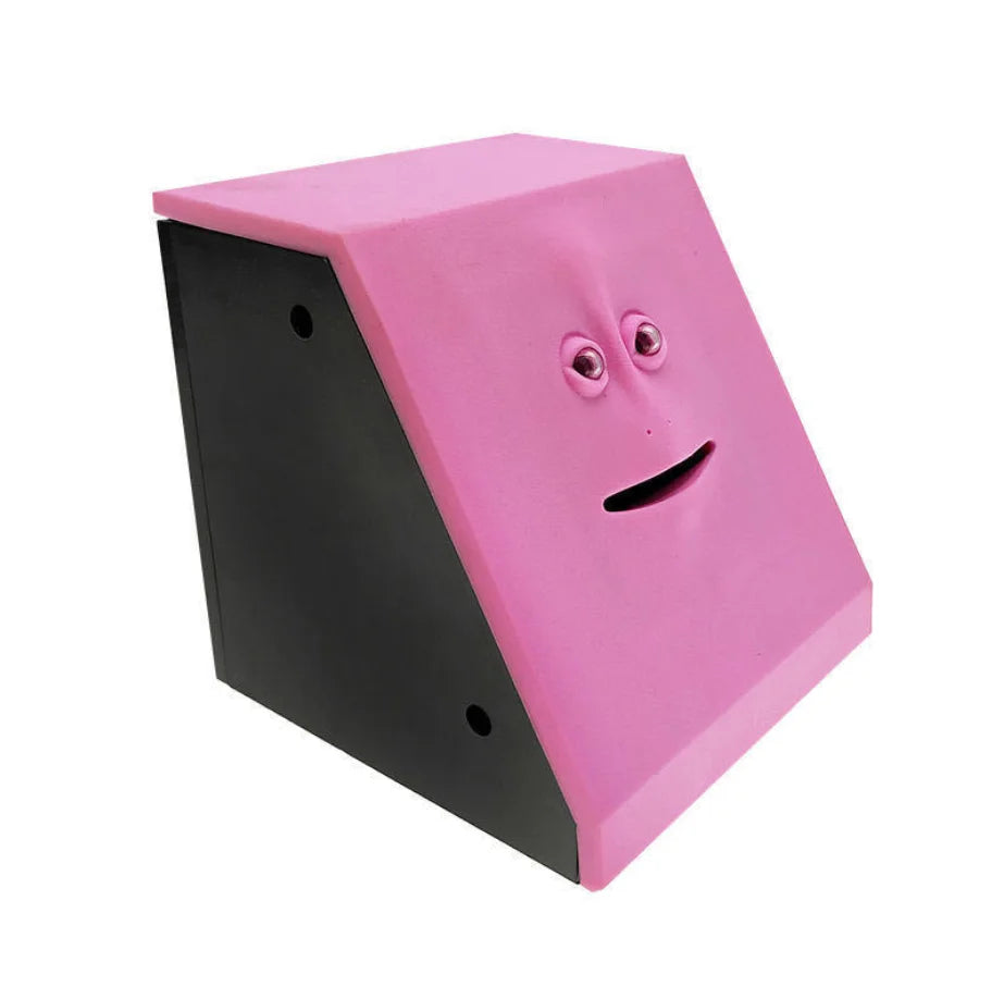 Fun Face Piggy Banks Eating Coin Money Saving Box Automatic Coin Eating Savings Piggy Bank Creative Toys Gift for Kids