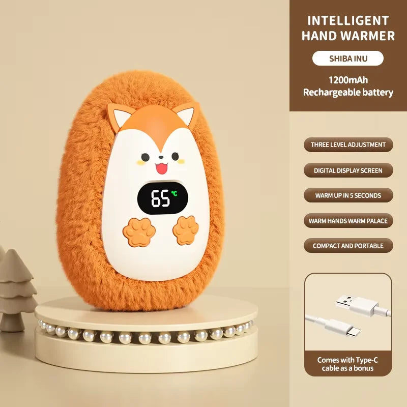 Plush Hand Warmer Winter Mini Portable Smart Temperature Control Hand Warmer