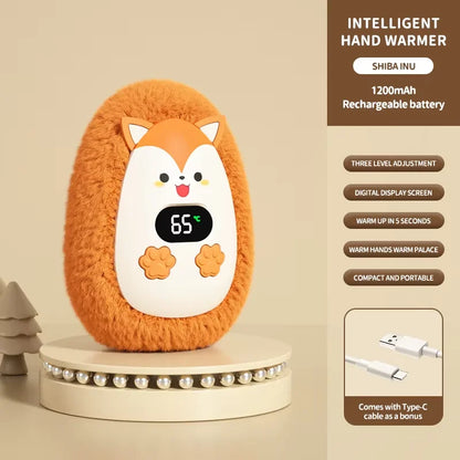 Plush Hand Warmer Winter Mini Portable Smart Temperature Control Hand Warmer
