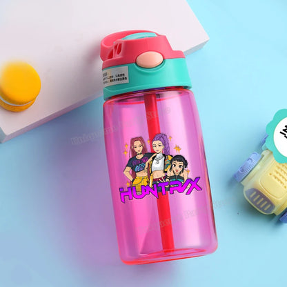 KPop Demon Hunters Kids Water Bottle with Straw