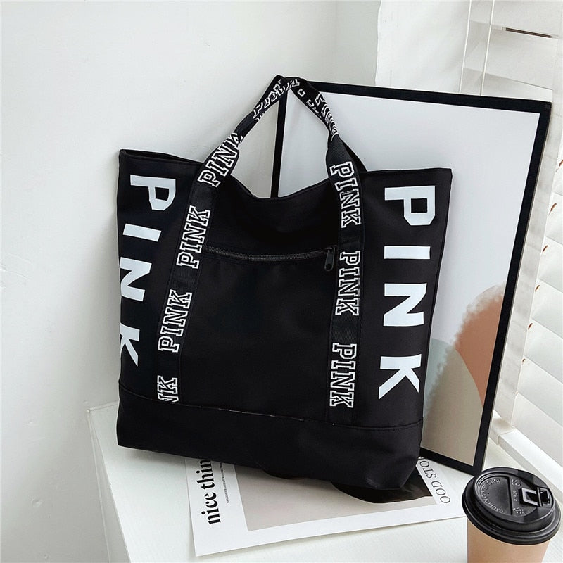 PINK Letter Tote Handbag