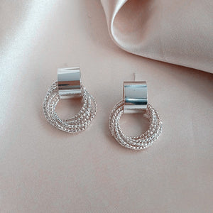 Gold Plated Small Circle Loop Earrings