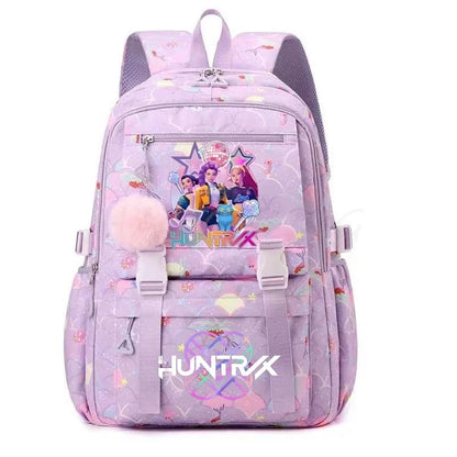 Demon Hunters Anime Backpack - Lightweight Canvas School Bag
