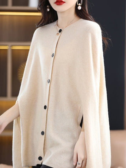 Merino Wool Shawl Cape Cardigan Limited Edition