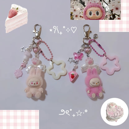 Handmade Inspired By Labubu Aesthetic Design Keyring