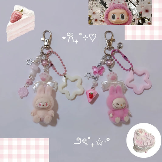 Handmade Inspired By Labubu Aesthetic Design Keyring