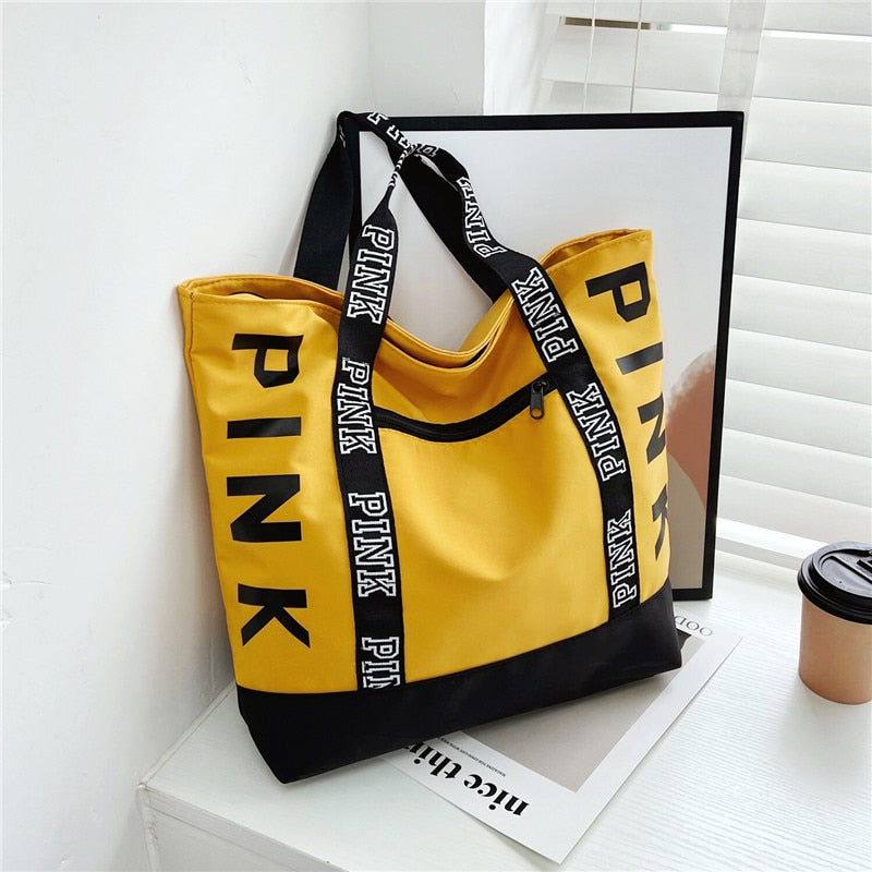 PINK Letter Tote Handbag
