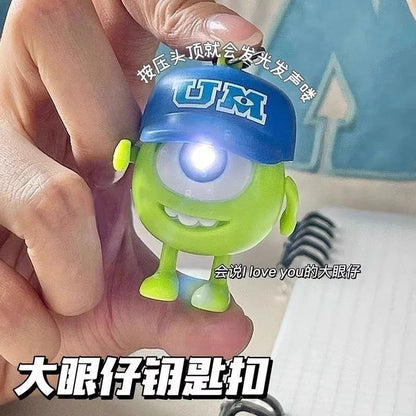 Lilo and Stitch Angel LED Sound Keychain