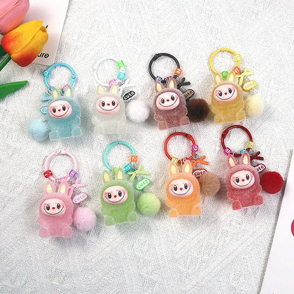 Inspired By Labubu Glow in the Dark Keyring