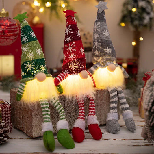 LED Christmas Elf Gnome with Lights