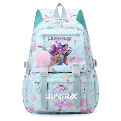 Demon Hunters Anime Backpack - Lightweight Canvas School Bag