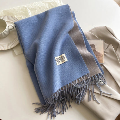 Luxury Women's Double Sided Cashmere Scarf