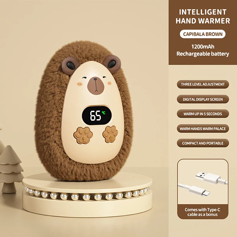 Plush Hand Warmer Winter Mini Portable Smart Temperature Control Hand Warmer