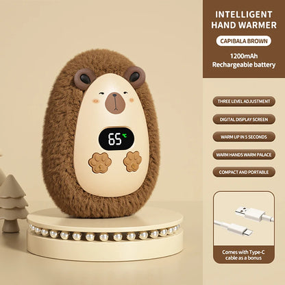 Plush Hand Warmer Winter Mini Portable Smart Temperature Control Hand Warmer