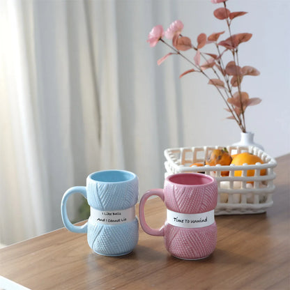 3D Wool Knitting Mugs New Design