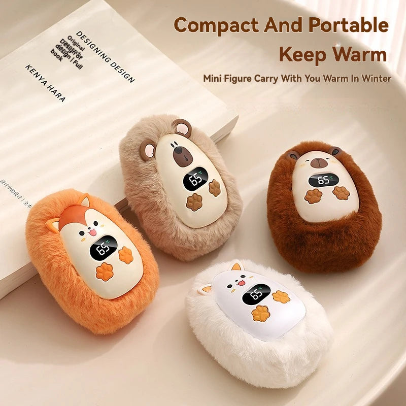 Plush Hand Warmer Winter Mini Portable Smart Temperature Control Hand Warmer