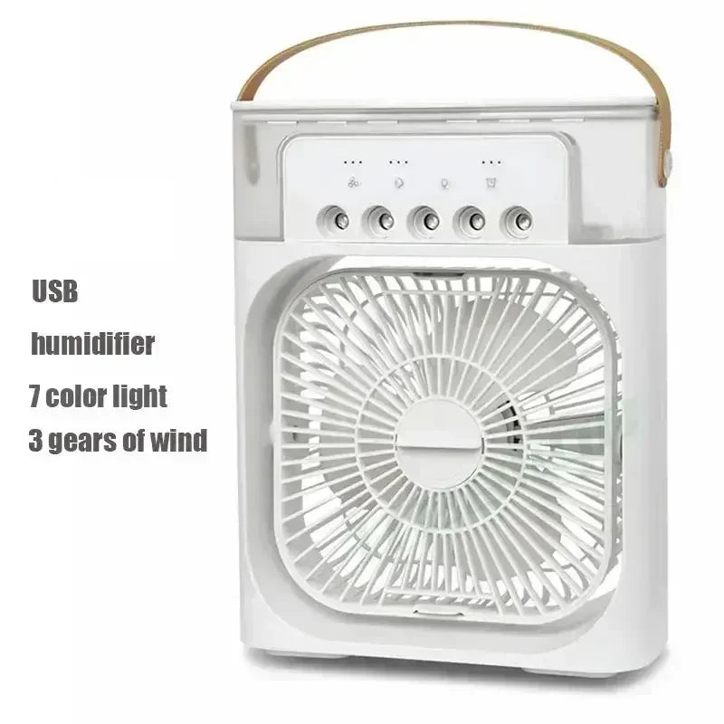 3-in-1  Mini Air Conditioner with Fan and LED Light