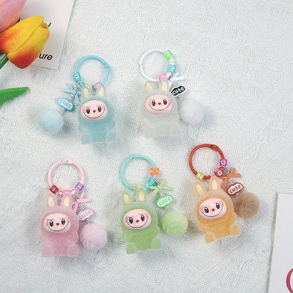 Inspired By Labubu Glow in the Dark Keyring