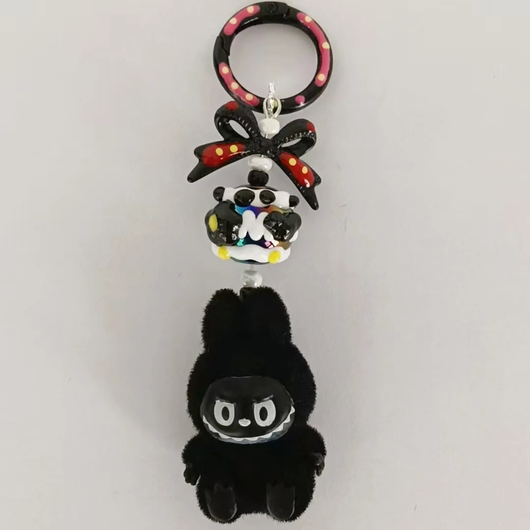 New African-Inspired By Labubu Doll Keyring