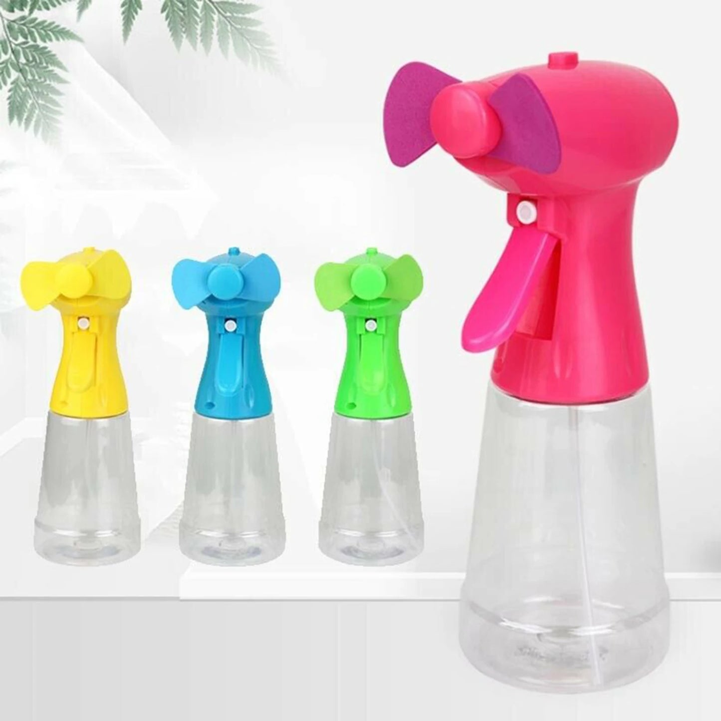 2 in 1 Portable Spray Bottle Fan
