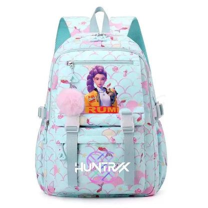 Demon Hunters Anime Backpack - Lightweight Canvas School Bag