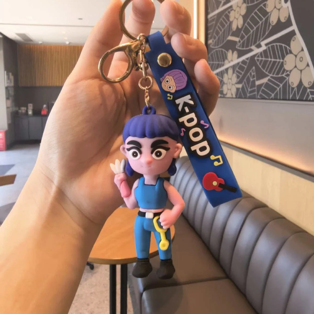 K-Pop Demon Hunters Anime Doll Keychain