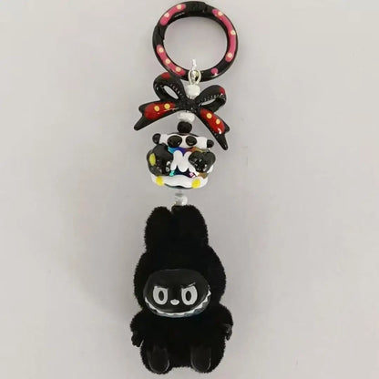 New African-Inspired By Labubu Doll Keyring