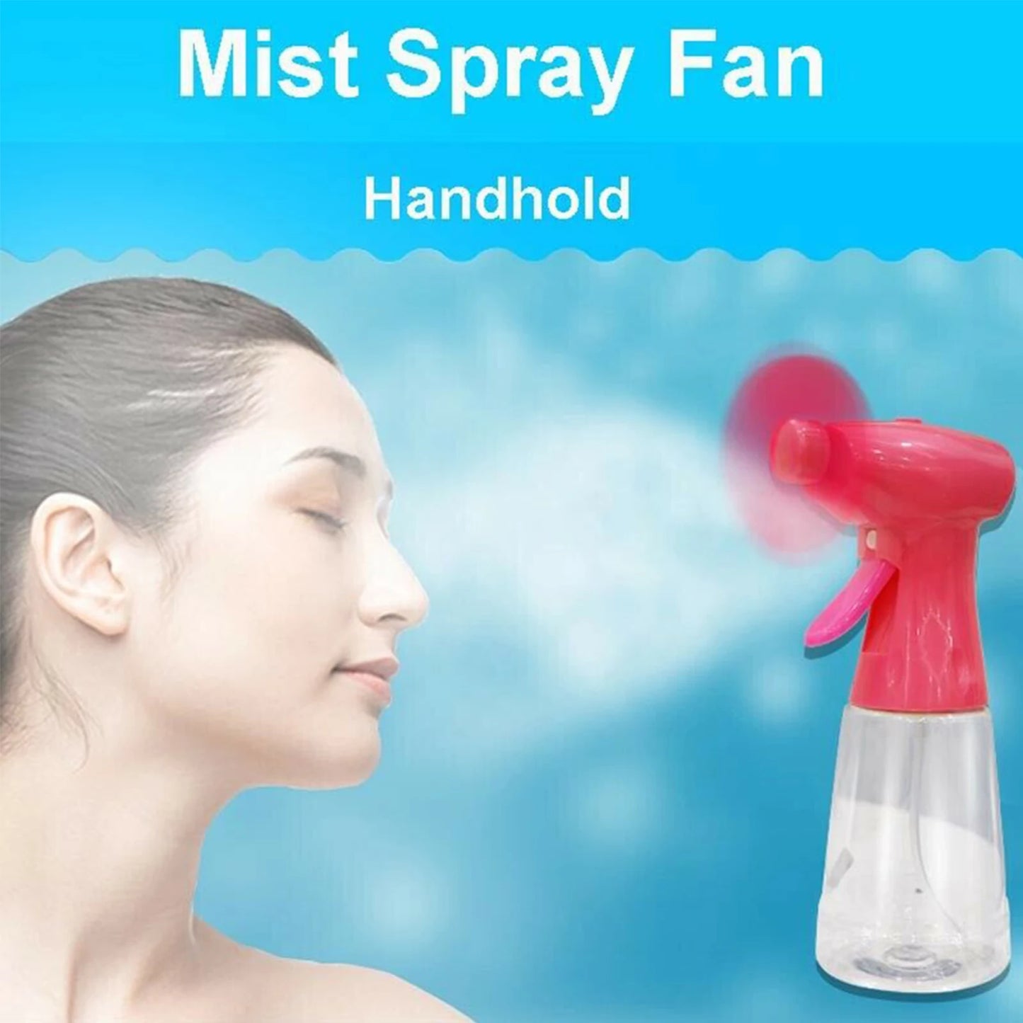 2 in 1 Portable Spray Bottle Fan