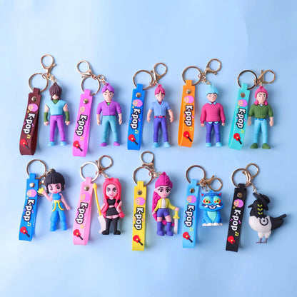 K-Pop Demon Hunters Anime Doll Keychain