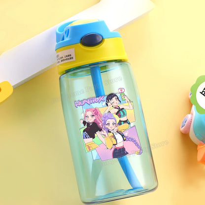 KPop Demon Hunters Kids Water Bottle with Straw
