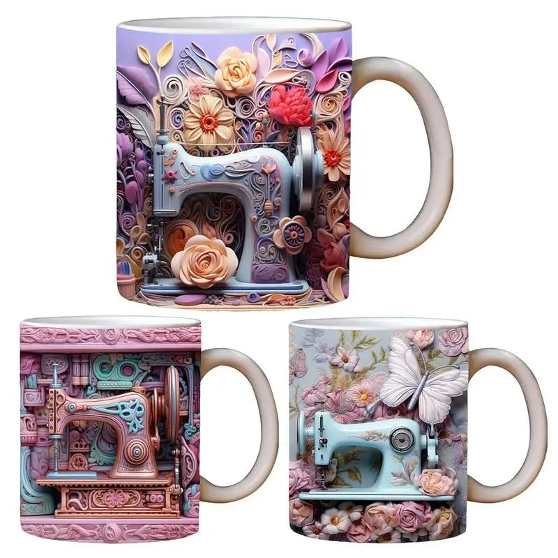 3D Sewing Machine Mug