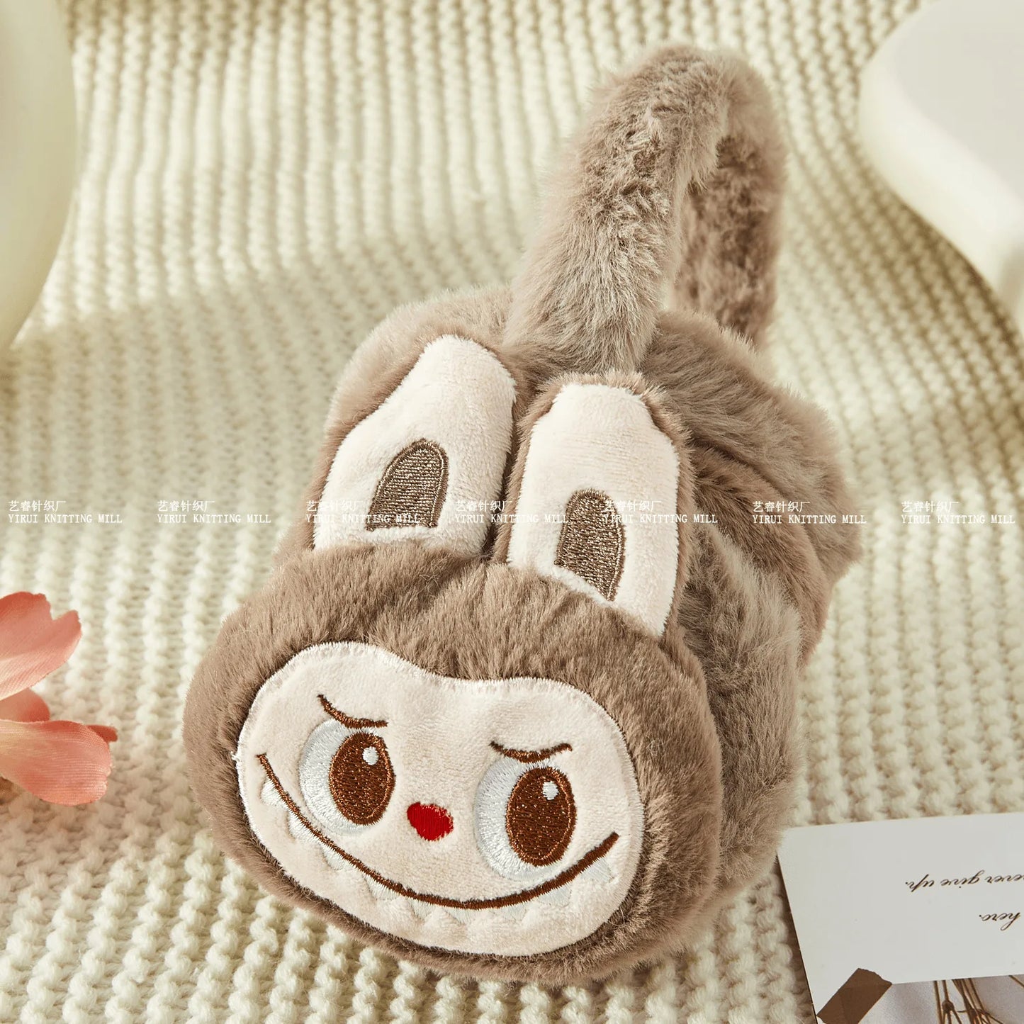 Inspired by Labubu Plush Earmuffs