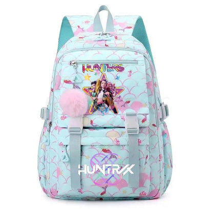 Demon Hunters Anime Backpack - Lightweight Canvas School Bag