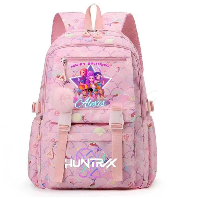 Demon Hunters Anime Backpack - Lightweight Canvas School Bag