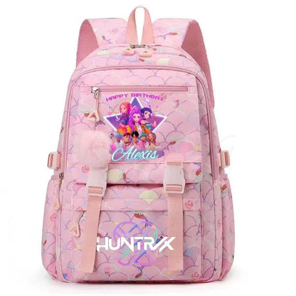 Demon Hunters Anime Backpack - Lightweight Canvas School Bag