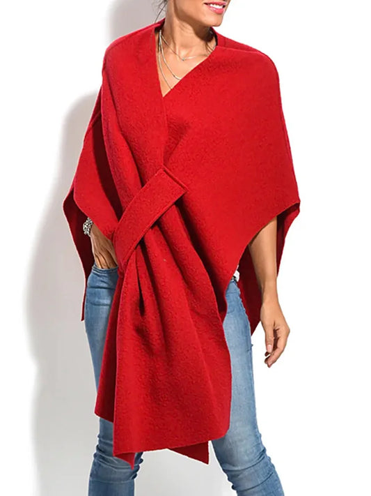 Winter Three Quarter Batwing Sleeve Shawl