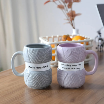 3D Wool Knitting Mugs New Design