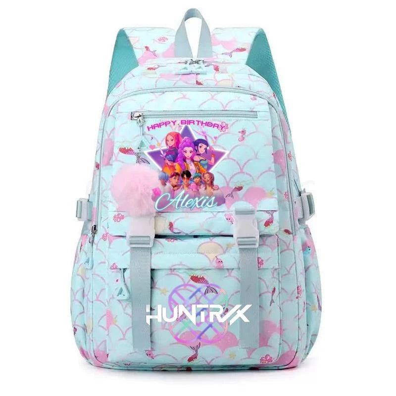 Demon Hunters Anime Backpack - Lightweight Canvas School Bag