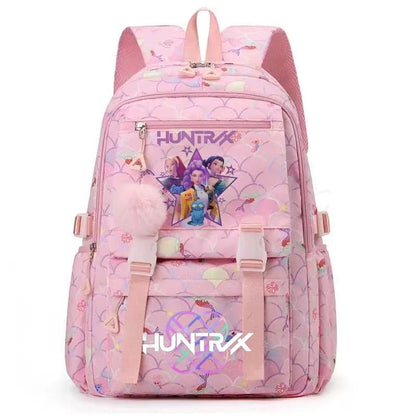 Demon Hunters Anime Backpack - Lightweight Canvas School Bag