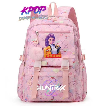 Demon Hunters Anime Backpack - Lightweight Canvas School Bag
