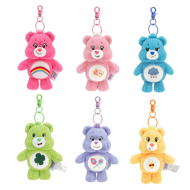 Carebears Rainbown Plush Keychain