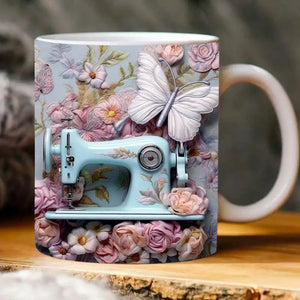 3D Sewing Machine Mug