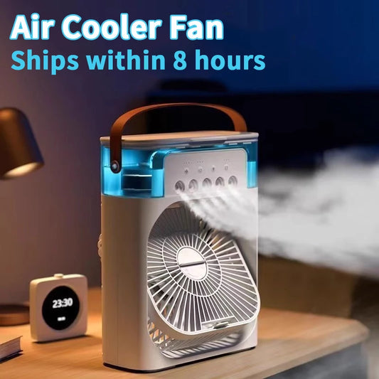 3-in-1  Mini Air Conditioner with Fan and LED Light