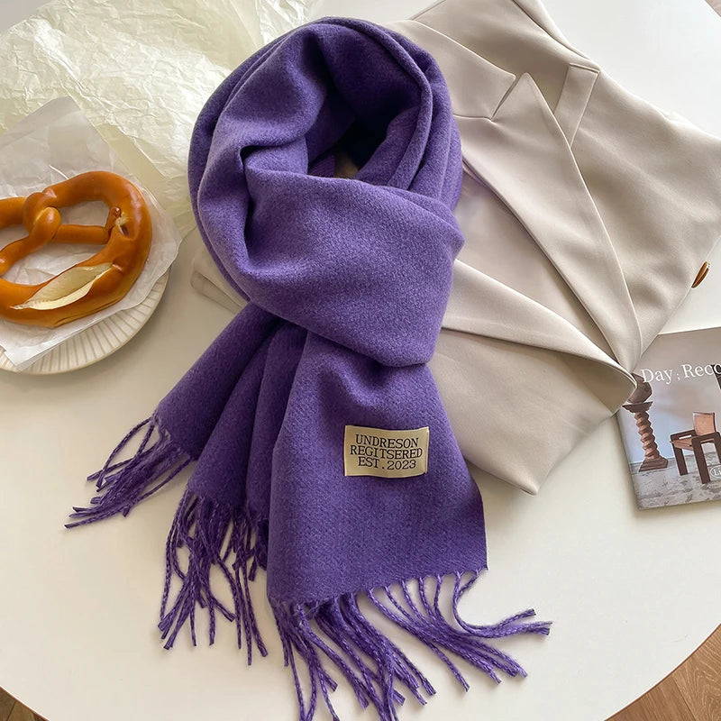 Luxury Women's Double Sided Cashmere Scarf