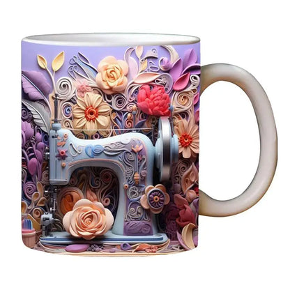 3D Sewing Machine Mug