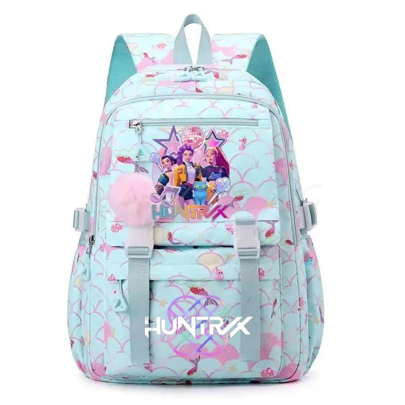 Demon Hunters Anime Backpack - Lightweight Canvas School Bag